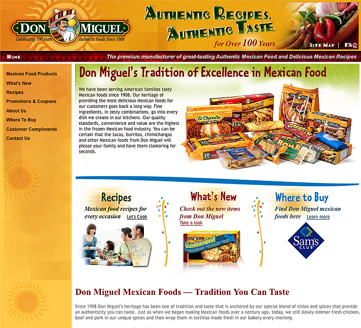 Don Miguel website