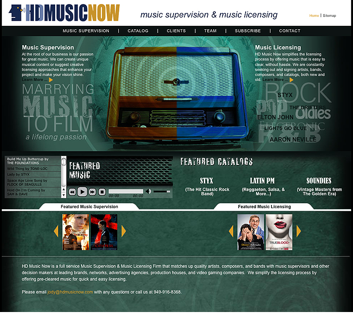 HD Music Now website