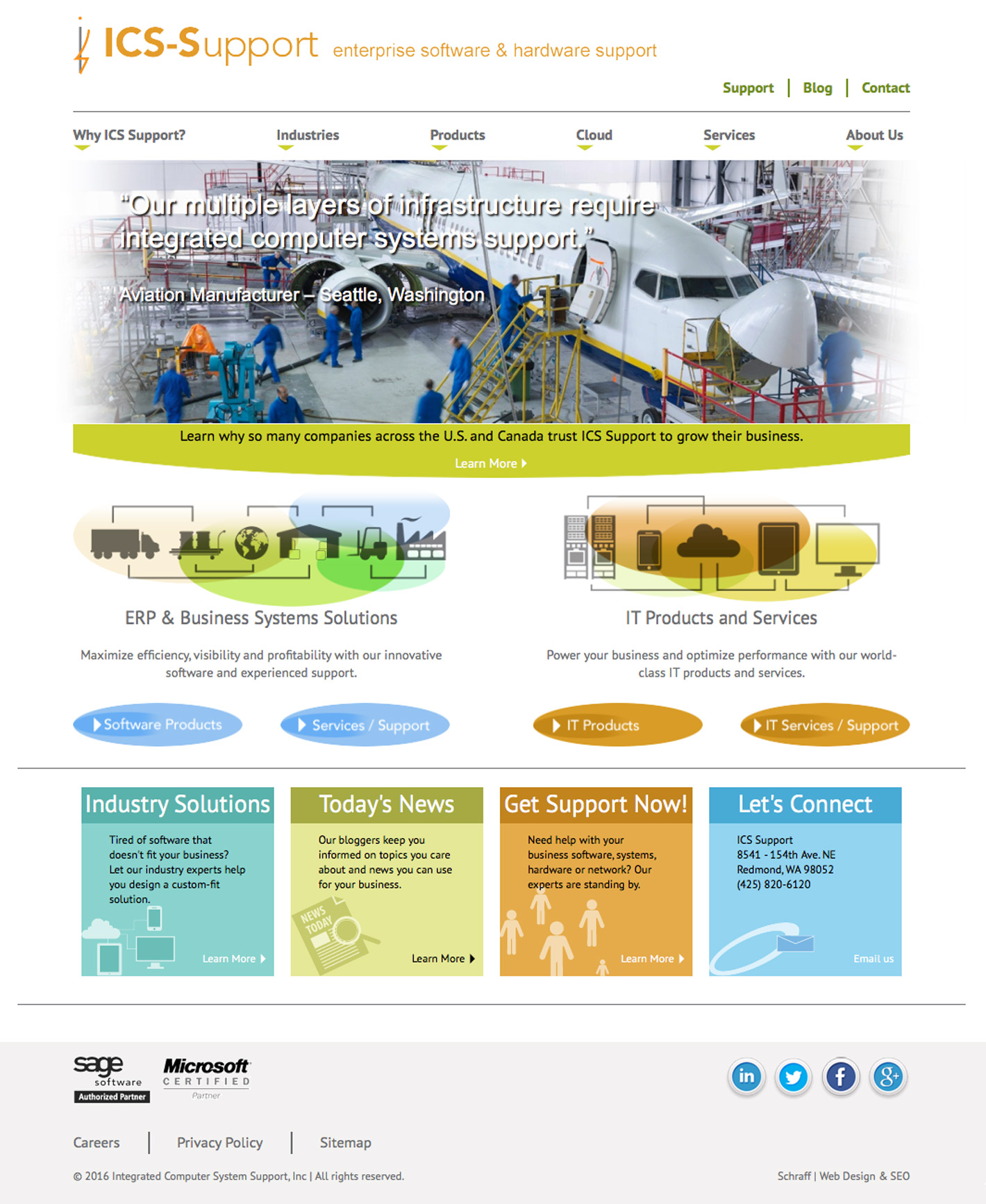 ICS Support website