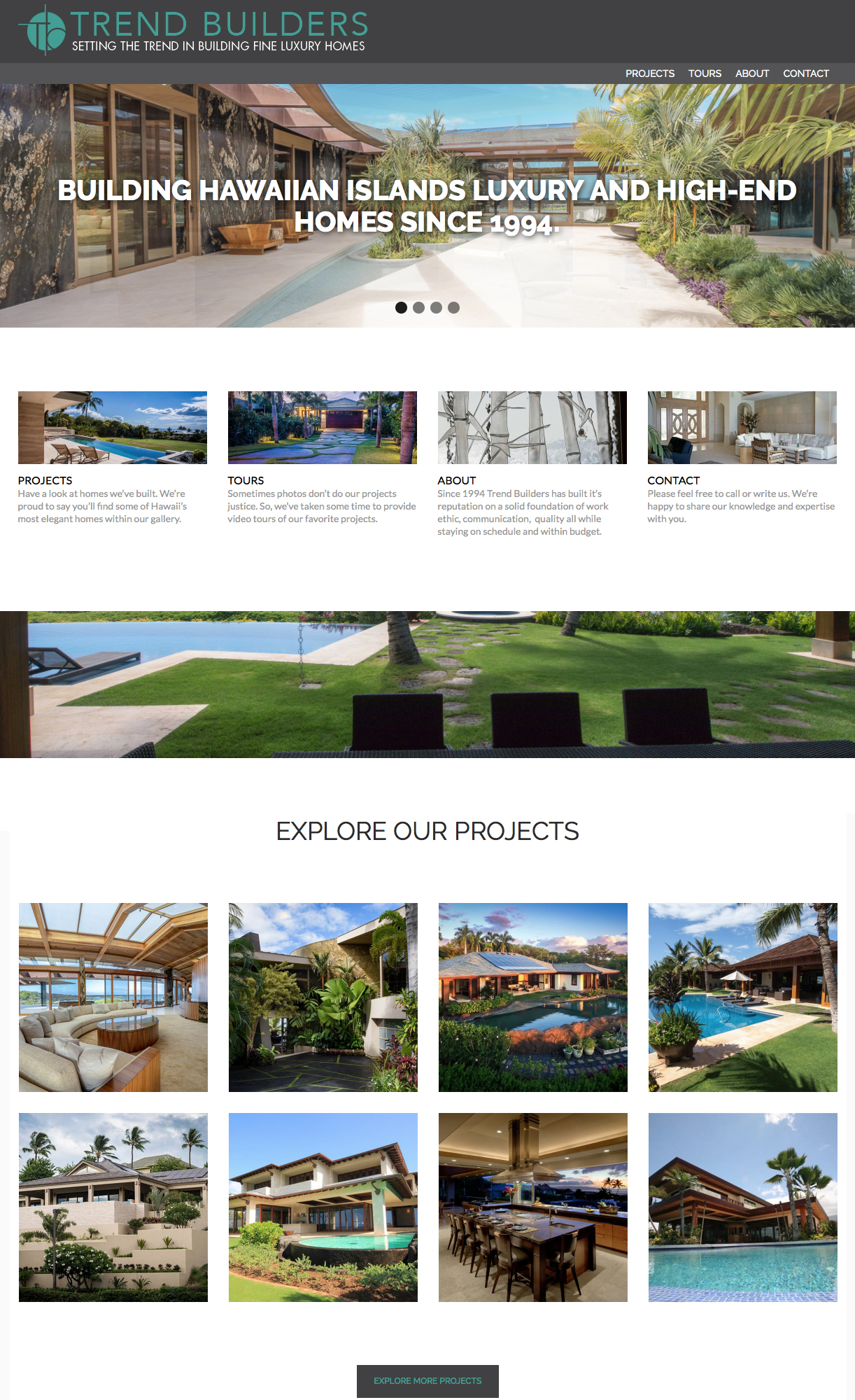 Trend Builders website