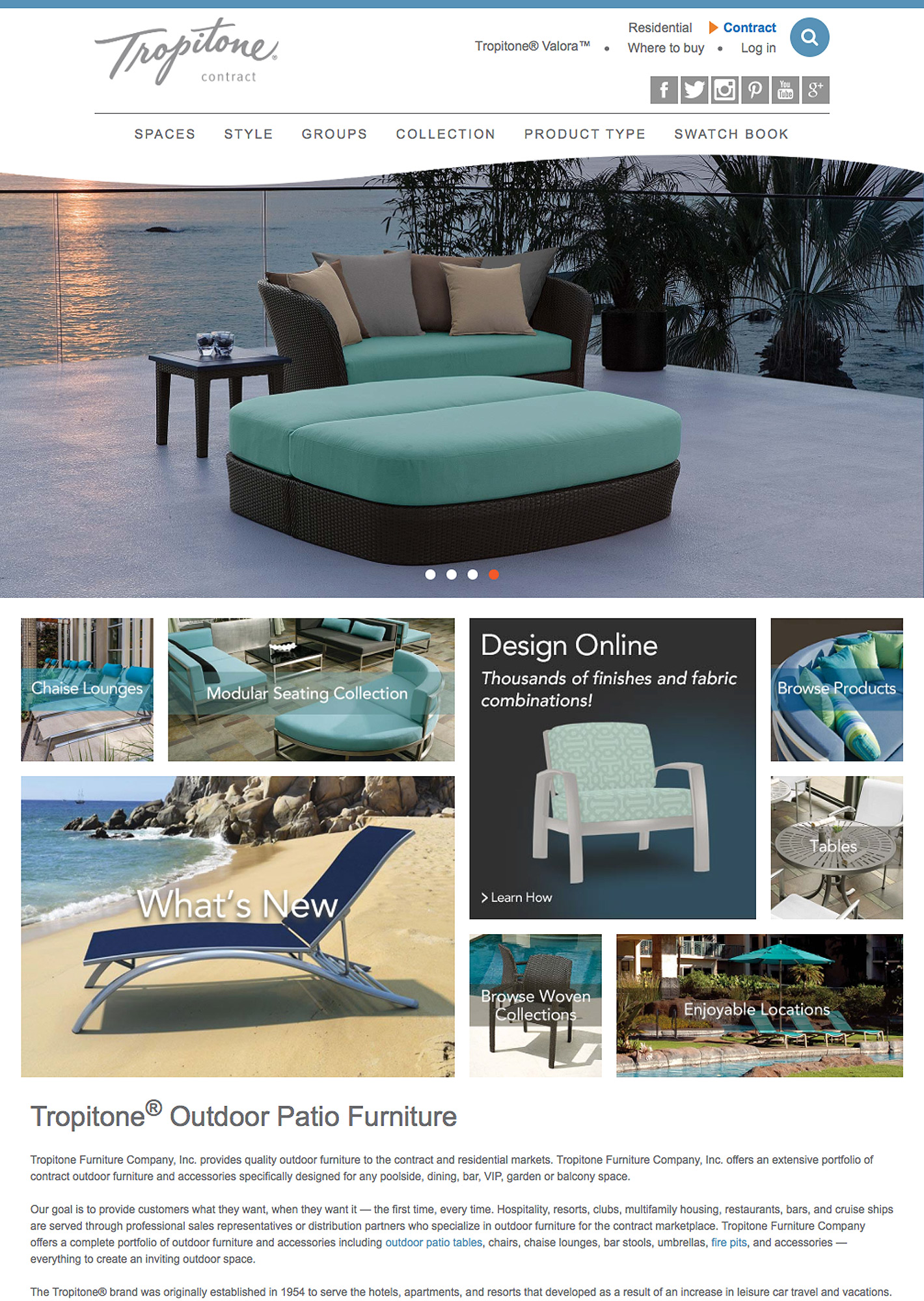 Tropitone Contract website