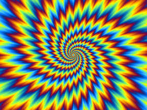 Colorful optical illusion image